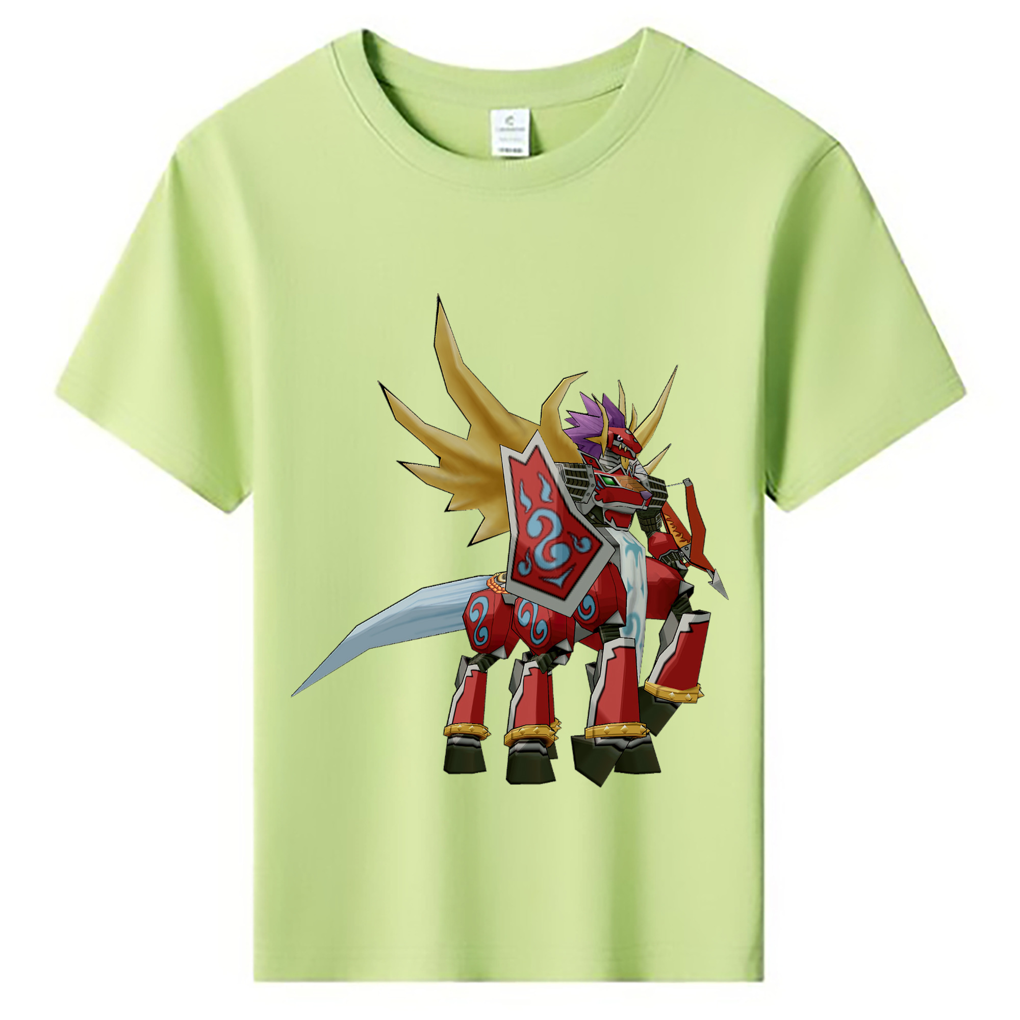 （画像用） Digimon デジタルモンスター/デジモン 綿100％キッズTシャツ（フロントプリント）